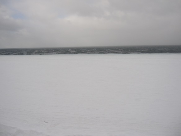 the Ice and a small strip of Sea